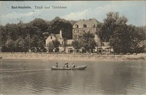Bad Nauheim Teich und Teichhaus / Bad Nauheim /Wetteraukreis LKR