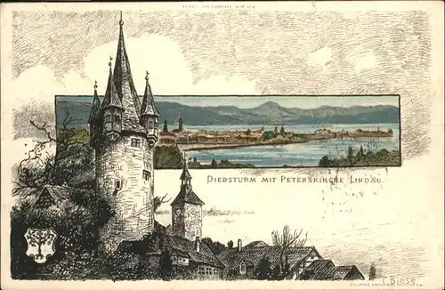 Lindau Bodensee Diebsturm
Peterskirche / Lindau (Bodensee) /Lindau LKR