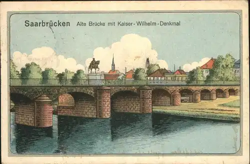 Saarbruecken alte Bruecke
Kaiser-Wilhelm-Denkmal / Saarbruecken /Saarbruecken Stadtkreis