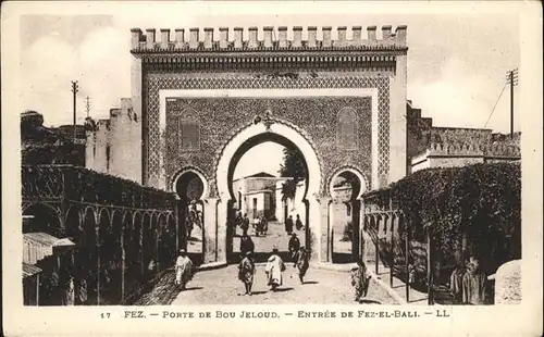 Fez Fes Porte de Bou Jeloud  / Fez /