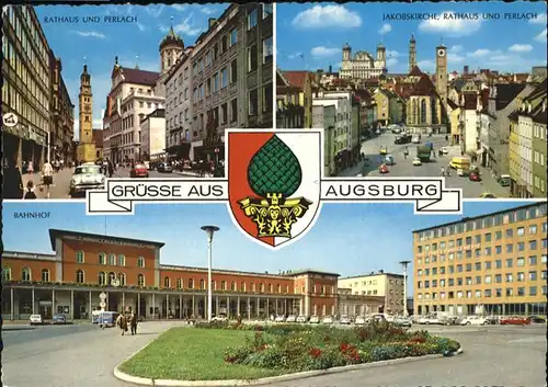 Augsburg Bahnhof Jakobs Kirche Rathaus Perlach  / Augsburg /Augsburg LKR