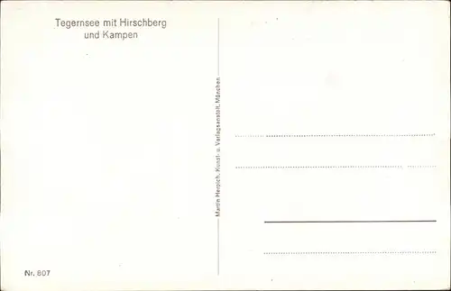 Tegernsee Hirschberg Kampen / Tegernsee /Miesbach LKR