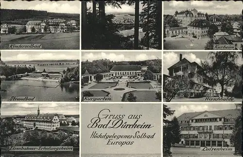 Bad Duerrheim Luisenheim Hirschhalde Kurhaus Kindersolbad  / Bad Duerrheim /Schwarzwald-Baar-Kreis LKR