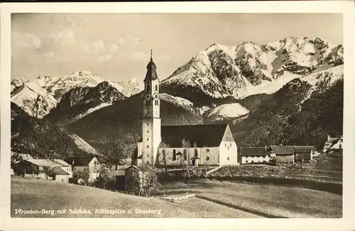 Pfronten Koellespitze Rossberg / Pfronten /Ostallgaeu LKR