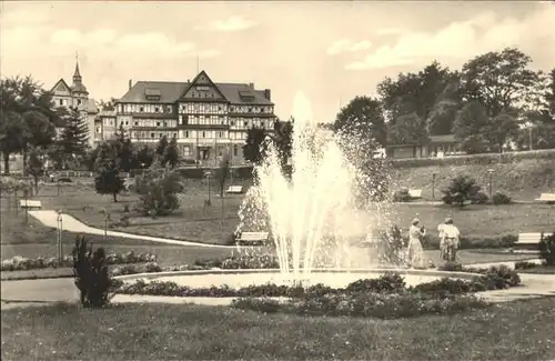 Oberhof Thueringen Springbrunnen Ernst Thaelmann Haus  / Oberhof Thueringen /Schmalkalden-Meiningen LKR