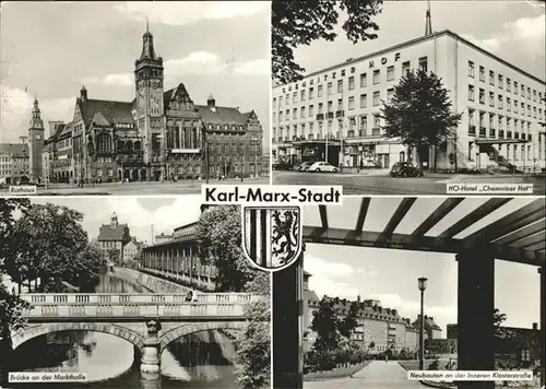 Chemnitz Hotel Chemnitzer Hof Klosterstrasse Bruecke Rathaus  / Chemnitz /Chemnitz Stadtkreis