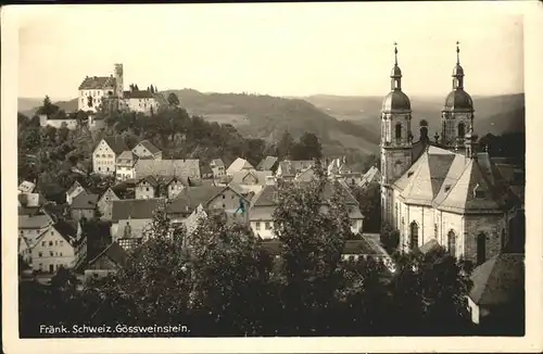 Goessweinstein Fraenkische Schweiz / Goessweinstein /Forchheim LKR