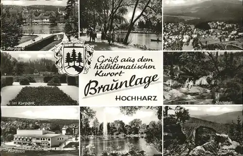 Braunlage Kurpark Bodefall Kurhaus Brocken / Braunlage Harz /Goslar LKR