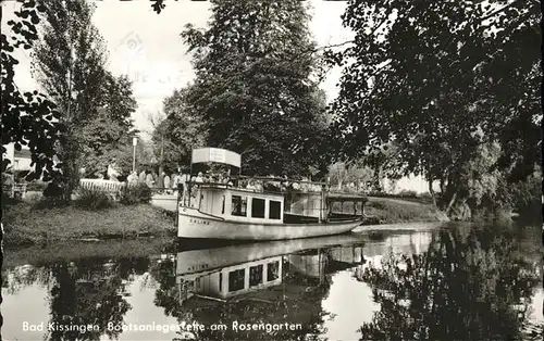 Bad Kissingen Bootsanlegestelle Rosengarten / Bad Kissingen /Bad Kissingen LKR