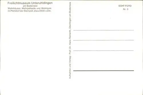 Unteruhldingen Pfahldorf
Steinzeit / Uhldingen-Muehlhofen /Bodenseekreis LKR