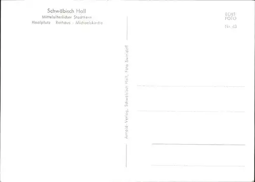Schwaebisch Hall Mittelalterlicher Stadtkern / Schwaebisch Hall /Schwaebisch Hall LKR