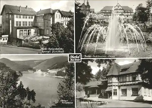 Oberhof Thueringen FDGB Ferienheim Georgij Dimitroff Ernst-Thaelmann-Haus Schweizerhuette / Oberhof Thueringen /Schmalkalden-Meiningen LKR