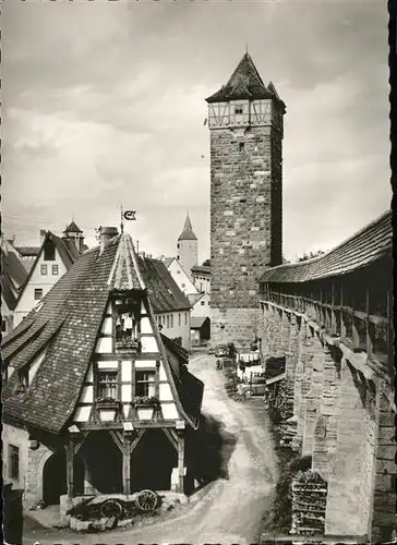 Rothenburg Tauber Schmiede Wehrgang / Rothenburg ob der Tauber /Ansbach LKR