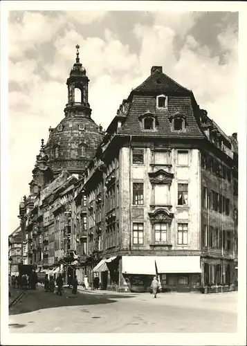 Dresden Frauenkirche vor der Zerstoerung / Dresden Elbe /Dresden Stadtkreis