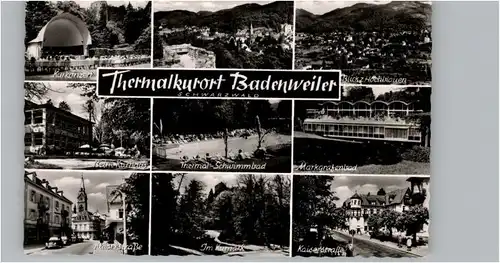 Badenweiler Badenweiler Markgrafenbad Kaiserstrasse Thermalschwimmbad * / Badenweiler /Breisgau-Hochschwarzwald LKR