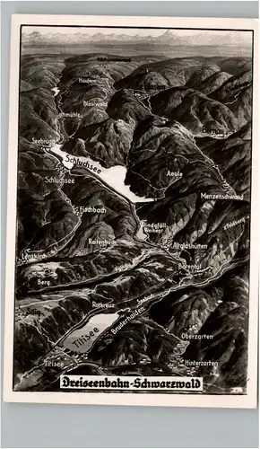 Schluchsee Schluchsee Dreiseenbahn Fliegeraufnahme * / Schluchsee /Breisgau-Hochschwarzwald LKR