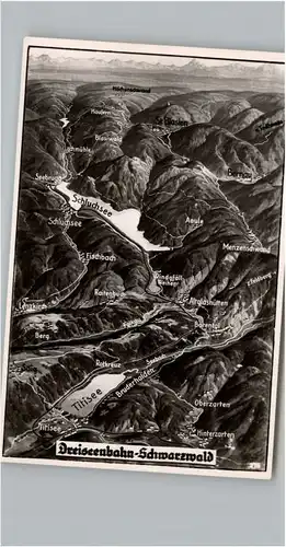 Schluchsee Schluchsee Dreiseenbahn Fliegeraufnahme  * / Schluchsee /Breisgau-Hochschwarzwald LKR