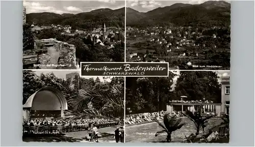 Badenweiler Badenweiler Burgruine Thermal Schwimmbad Konzert * / Badenweiler /Breisgau-Hochschwarzwald LKR