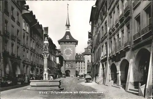 Bern BE Bern Zeitglockenturm Zaehringerbrunnen * / Bern /Bz. Bern City