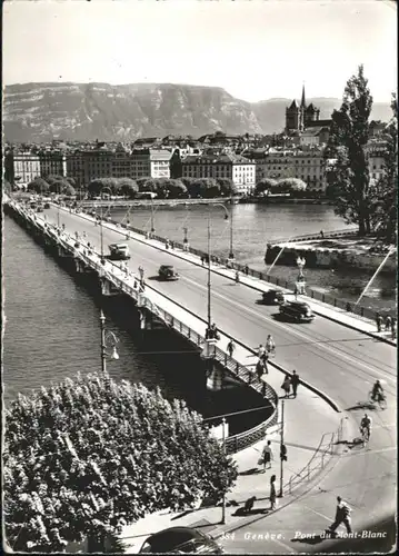 Genf GE Genf Bruecke Mont Blanc * / Genf /Bz. Geneve City