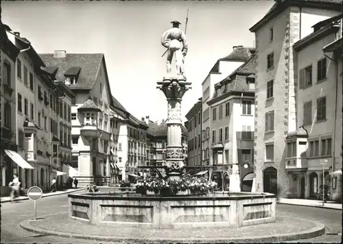 Schaffhausen SH Schaffhausen Vier Roehrenbrunnen Fronwagplatz * / Schaffhausen /Bz. Schaffhausen