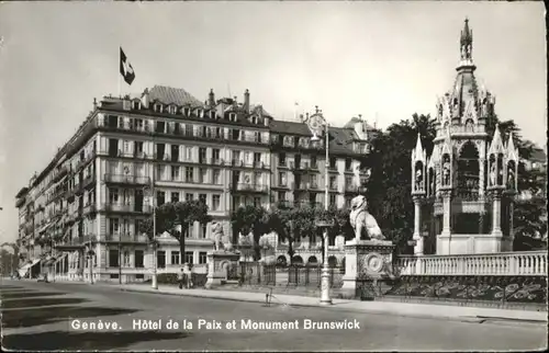 Genf GE Genf Hotel de la Paix Denkmal Brunswick * / Genf /Bz. Geneve City