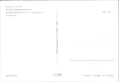 Bad Elster Bad Elster Sanatorium * / Bad Elster /Vogtlandkreis LKR