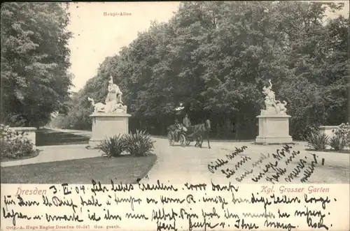 Dresden Dresden Kutsche Grosser Garten x / Dresden Elbe /Dresden Stadtkreis