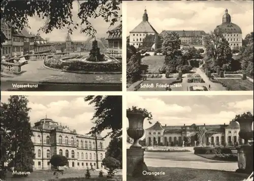 Gotha Thueringen Gotha [Stempelabschlag] Schloss Friedenstein Wasserkunst Museum Orangerie x / Gotha /Gotha LKR