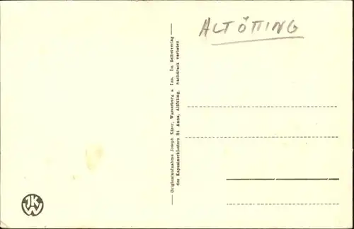 Altoetting Altoetting [Handschriftlich] Prunkwagen seilgen Bruders Konrad * / Altoetting /Altoetting LKR