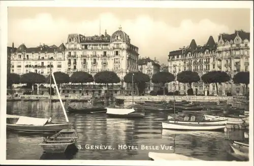 Genf GE Genf Hotel Belle Vue Boot * / Genf /Bz. Geneve City