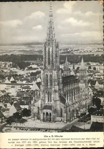 Ulm Donau Ulm Donau Muenster x / Ulm /Alb-Donau-Kreis LKR