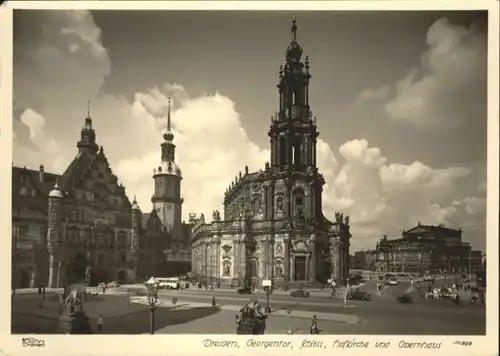 Dresden Dresden Georgentor Schloss Hof Kirche Opernhaus * / Dresden Elbe /Dresden Stadtkreis