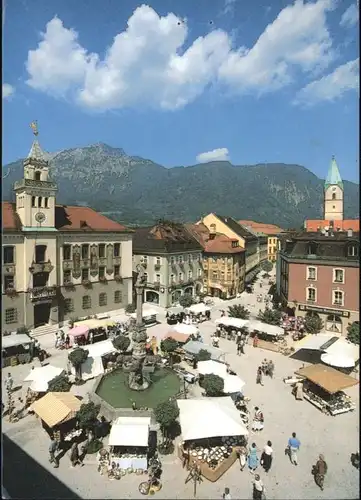 Bad Reichenhall Bad Reichenhall Rathausplatz Hochstaufen x / Bad Reichenhall /Berchtesgadener Land LKR