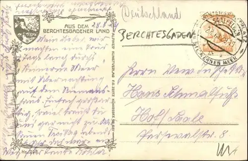 Berchtesgaden Berchtesgaden [handschriftlich] x / Berchtesgaden /Berchtesgadener Land LKR