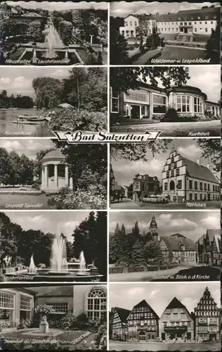 Bad Salzuflen Bad Salzuflen Hauptallee Leuchtfontaene Woldemar Leopoldbad Parksee Kurhaus Leopold Sprudel Rathaus Salzhof Kirche  x / Bad Salzuflen /Lippe LKR