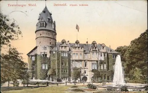 Detmold Detmold Schloss Springbrunnen x / Detmold /Lippe LKR