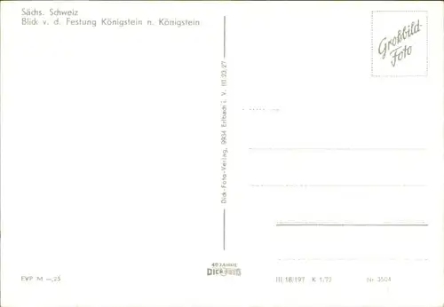 Koenigstein Saechsische Schweiz Koenigstein Festung Saechsische Schweiz * / Koenigstein Saechsische Schweiz /Saechsische Schweiz-Osterzgebirge LKR