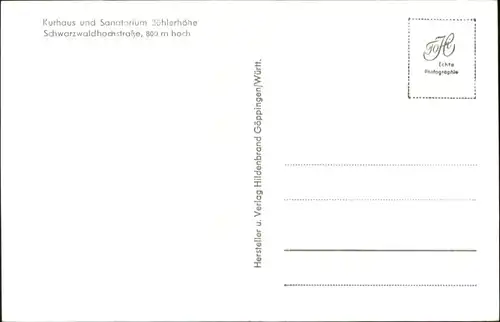 Buehl Baden Buehl Baden Kurhaus Sanatorium Buehlerhoehe * / Buehl /Rastatt LKR