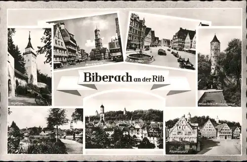 Biberach Riss Biberach Riss Marktplatz Gigelturm Weisser Turm * / Biberach an der Riss /Biberach LKR