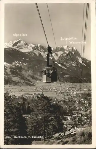 Garmisch-Partenkirchen Garmisch-Partenkirchen [Stempelabschlag] Wankbahn Zugspitze x / Garmisch-Partenkirchen /Garmisch-Partenkirchen LKR