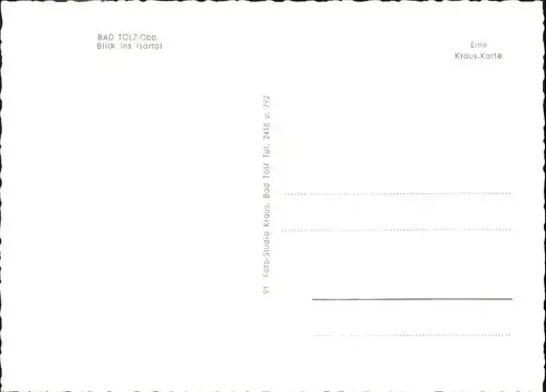 Bad Toelz Bad Toelz Oberbayern Isartal * / Bad Toelz /Bad Toelz-Wolfratshausen LKR