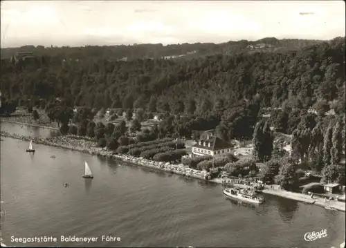 Essen Ruhr Essen Ruhr Fliegeraufnahme Gaststaette Baldeneyer Faehre x / Essen /Essen Stadtkreis