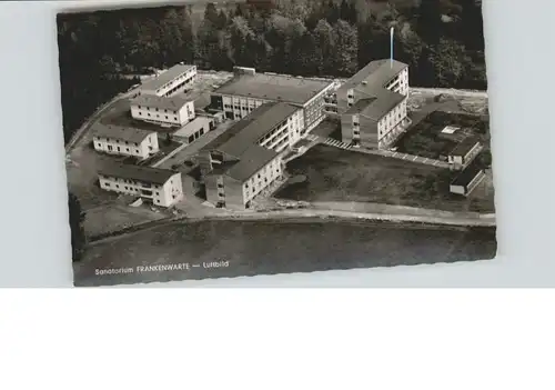 Bad Steben Bad Steben [Stempelabschlag] Fliegeraufnahme Sanatorium Frankenwarte x / Bad Steben /Hof LKR