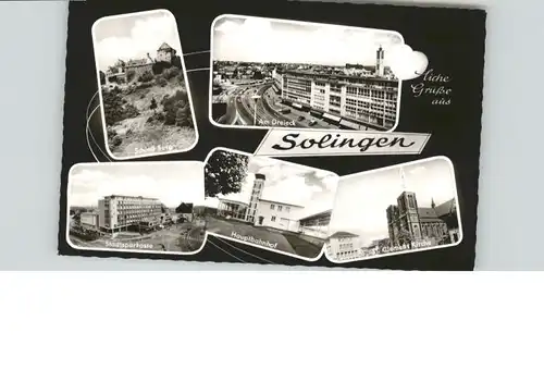 Solingen Schloss Burg Dreieck Sparkasse Bahnhof * / Solingen /Solingen Stadtkreis