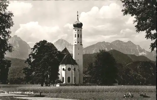 Fuessen Fuessen [Verlag Franz Milz] St Colmann Kirche * / Fuessen /Ostallgaeu LKR