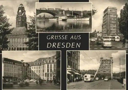 Dresden Dresden Bruecke Dampfer x / Dresden Elbe /Dresden Stadtkreis