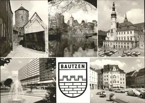 Bautzen Bautzen Nikolaiturm Michaeliskirche Rathaus Wohnhochhaus Hauptmarkt x / Bautzen /Bautzen LKR