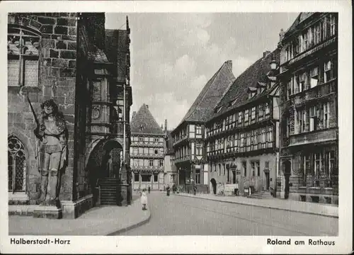 Halberstadt Halberstadt Roland Rathaus * / Halberstadt /Harz LKR