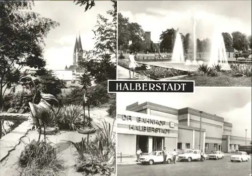 Halberstadt Halberstadt Springbrunnen Bahnhof * / Halberstadt /Harz LKR